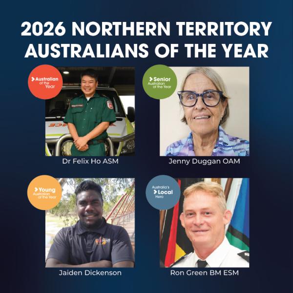 2026 NORTHERN TERRITORY AUSTRALIANS OF THE YEAR